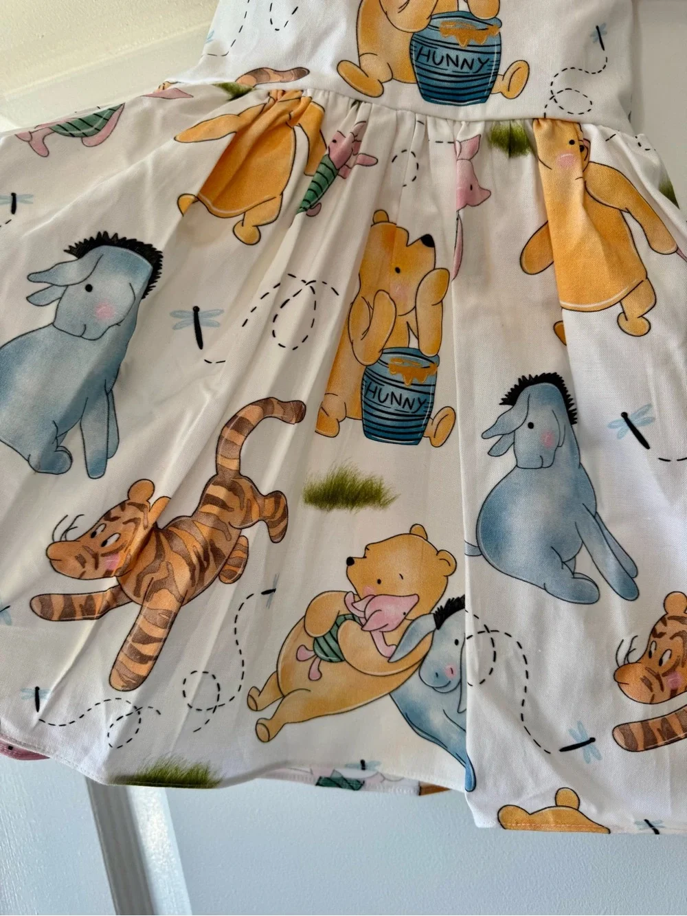 Toddler Girls 2T Disney Winnie the Pooh Dress with Mickey Mouse Ears - Picture 2 of 6